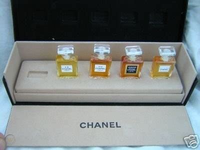 chanel miniature perfume set 4 bottles in box|chanel miniature perfume products for sale .